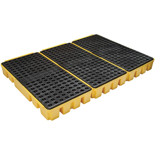 Low Profile Spill Pallet, 76.5 US gal. Spill Capacity, 72" x 49" x 6.5" Equipex