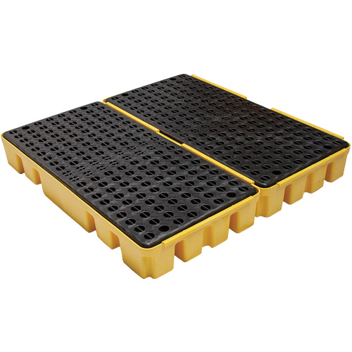 Low Profile Spill Pallet, 51 US gal. Spill Capacity, 49" x 48" x 6.5" Equipex