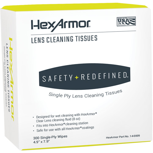 Serviettes nettoyantes pour lentilles, 4,9" x 7,9", 300 /pqt. Equipex