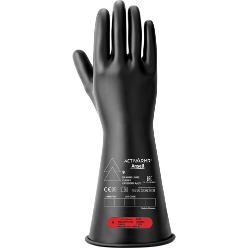 Gants isolants &eacute;lectriques, ASTM classe 0, Taille 10, 11" lo Equipex