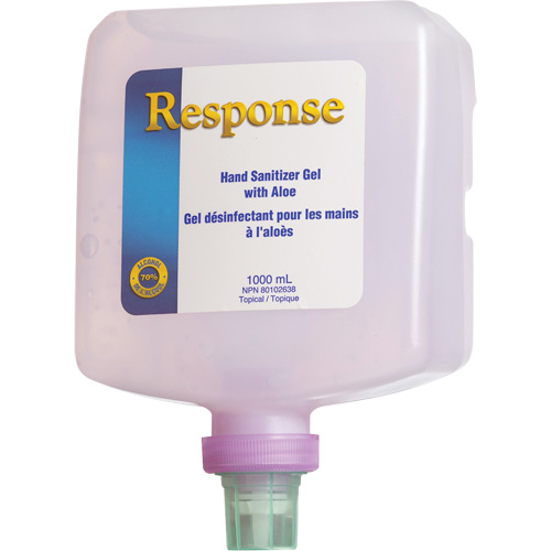 Response&reg; Hand Sanitizer Gel with Aloe, 1000 ml, Pump Bottle, 70% Alcohol Equipex