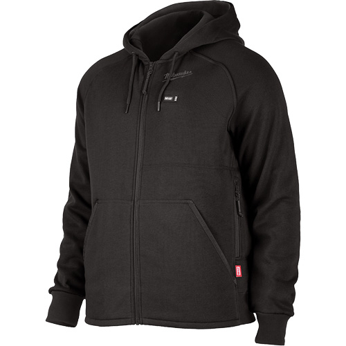 M12 Heated Hoodie, Men's, Large, Black, Polyester Equipex
