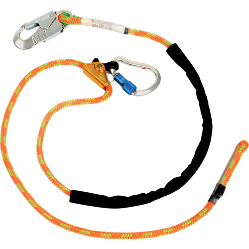 Adjustable Rope Lanyard, 1 Legs, 6', CSA Class F, Polyester Equipex