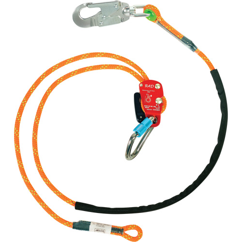 Longe de s&eacute;curit&eacute; avec dispositif de r&eacute;glage RAD, 1 branches, 6', Classe CSA F Equipex