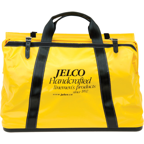 Sac de transport avec rev&ecirc;tement en vinyle, Nylon, Noir/Jaune Equipex