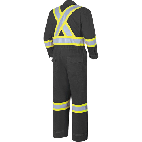 7702BK FR-Tech&reg; 88/12 FR Arc Rated Coveralls, Size 36, Black, 9.7 cal/cm² Equipex