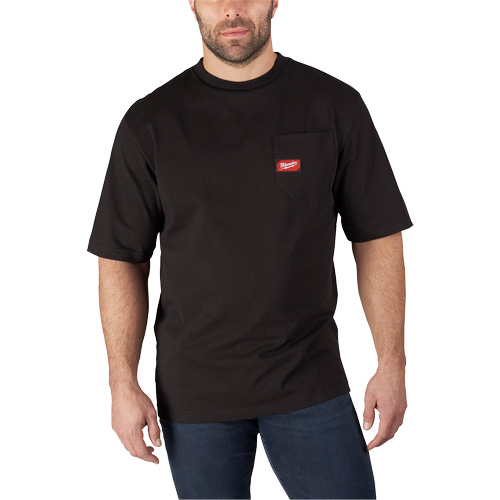 Heavy-Duty Pocket T-Shirt, Men's, 3X-Large, Black Equipex