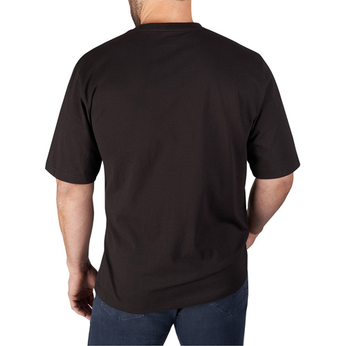 Heavy-Duty Pocket T-Shirt, Men's, 3X-Large, Black Equipex