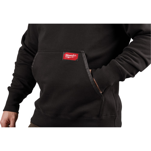 Heavy-Duty Pullover Hoodie, Men's, Small, Black Equipex