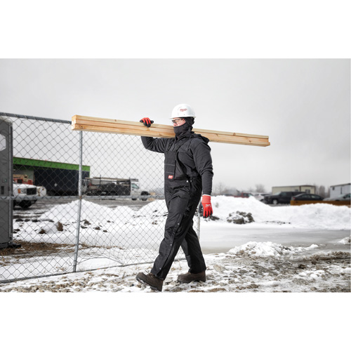 GridIron Short Length Zip-To-Thigh Bib Overall, Men's, 2X-Large, Black Equipex