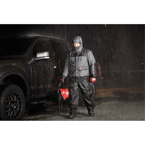 Hydrobreak Rainshell Jacket, Men's, X-Large, Grey Equipex