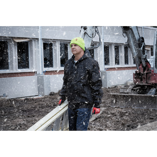 High-Visbility Cuffed Beanie, One Size, Green Equipex
