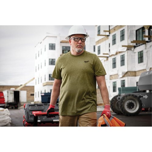 T-shirt de travail hybride, Hommes, Petit, Vert Equipex