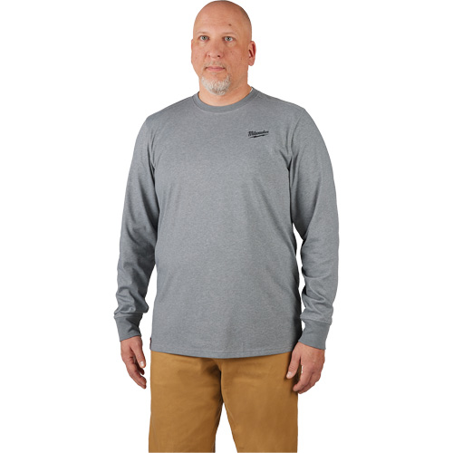 Hybrid Work Tee Shirt, Men's, Small, Grey Equipex