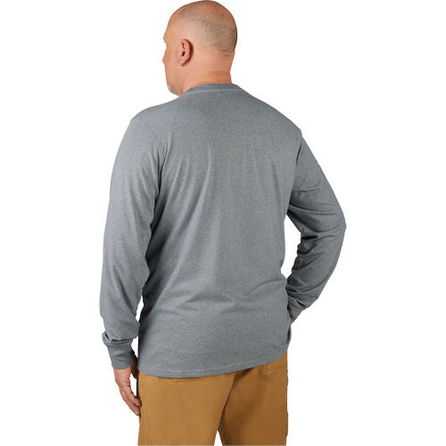 Hybrid Work Tee Shirt, Men's, Small, Grey Equipex