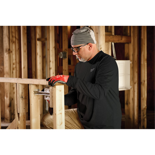 Hybrid Work Tee Shirt, Men's, Small, Black Equipex