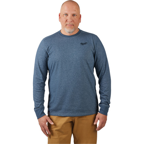 Hybrid Work Tee Shirt, Men's, Small, Blue Equipex