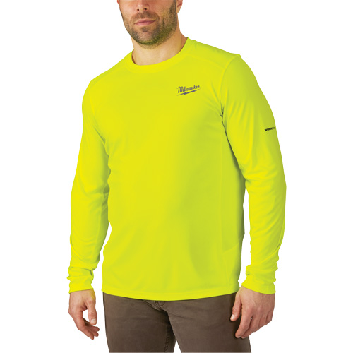 Chandail l&eacute;ger &agrave; haute visibilit&eacute; Workskin, Hommes, Petit, Jaune Equipex