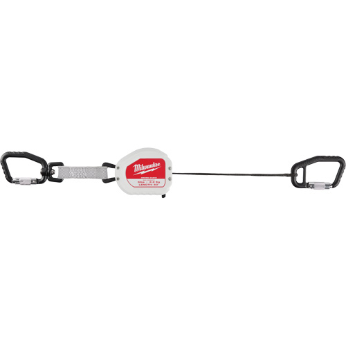 Longe doutil &agrave; connexion rapide, R&eacute;tractable, Mousqueton double Equipex