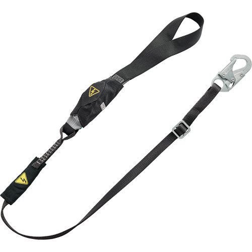 V-Series Utility Energy Absorbing Lanyard, 6', Snap Hook Center, Snap Hook Leg Ends, Nylon Equipex