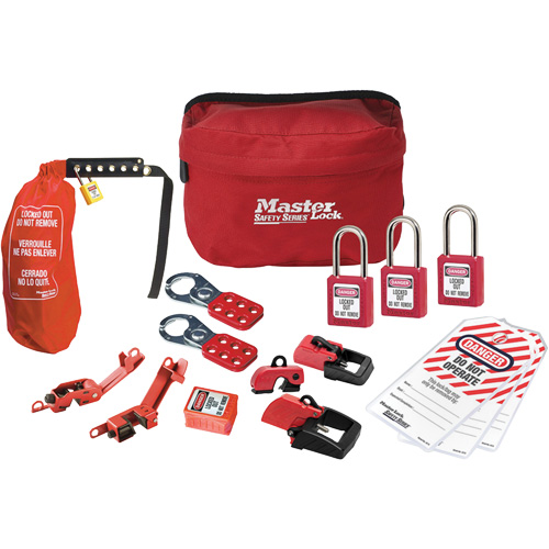 Premier Lockout Kit with Zenex Thermoplastic Locks, Electrical Kit, 16 Components Equipex