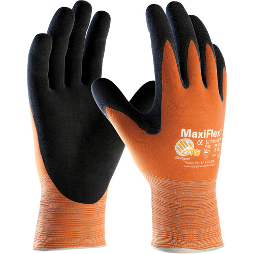 Gants en tricot sans couture ATG MaxiFlex Active, T-petit, R&ecirc;vetement Nitrile, Calibre 15, Enveloppe en Lycra/&eacute;lasthanne Equipex