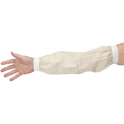 Manchettes, 18", Coton, Blanc Equipex