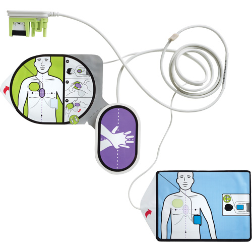&eacute;lectrodes RCR pour adultes & enfants Uni-Padz, Zoll AED 3 Pour, Classe 4 Equipex