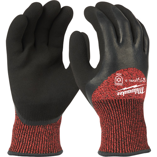 Winter Cut-Resistant Gloves, Size X-Large, 15 Gauge, Rubber Latex Coated, ANSI/ISEA 105 Level 3 Equipex