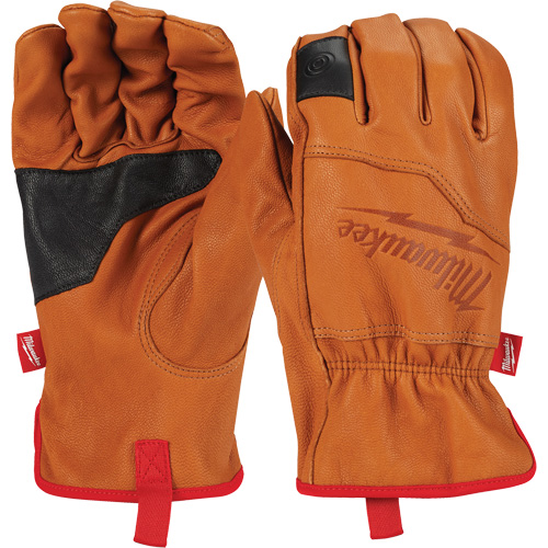 Leather Gloves, Small, Grain Goatskin Palm Equipex