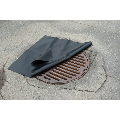 Couvercles de drains en n&eacute;oprene, Carr&eacute;e, 36" lo x 36" la Equipex