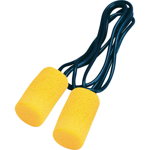 Bouchons d'oreilles classiques E-A-R, Vrac - Sac en poly, Grand, Avec cordon Equipex