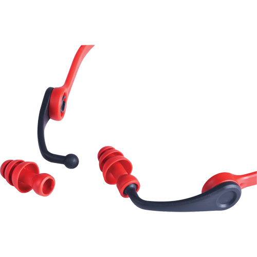Replacement Banded Flanged Ear Plugs, 25 dB NRR, One-Size Equipex