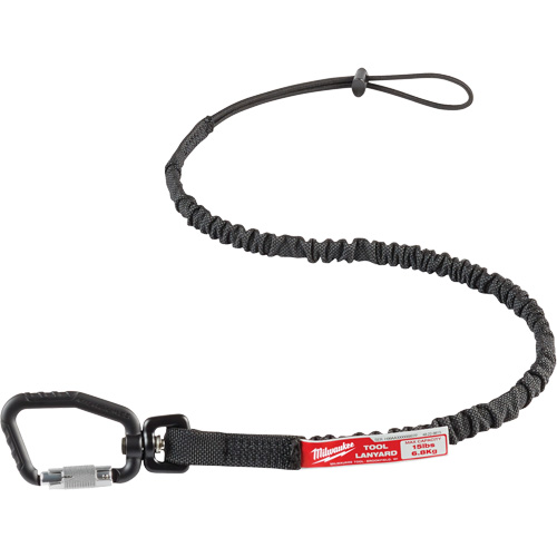 Locking Tool Lanyard, Bungee, Carabiner/Loop Equipex