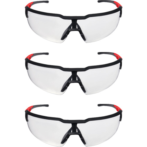 Lunettes de s&eacute;curit&eacute;, Lentille Transparent, Anti-&eacute;gratignures, ANSI Z87+/R&eacute;pond ou surpasse la norme CSA Z94.3 Equipex