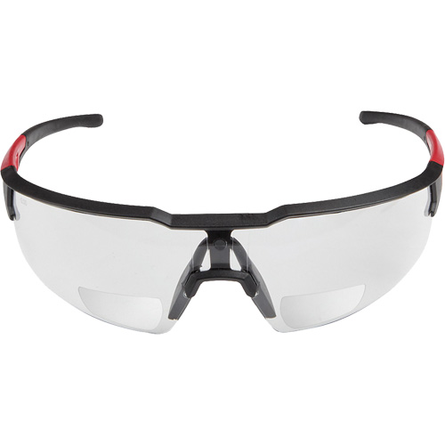 Magnified Safety Glasses, Anti-Scratch, Clear, 1.0 Diopter Equipex