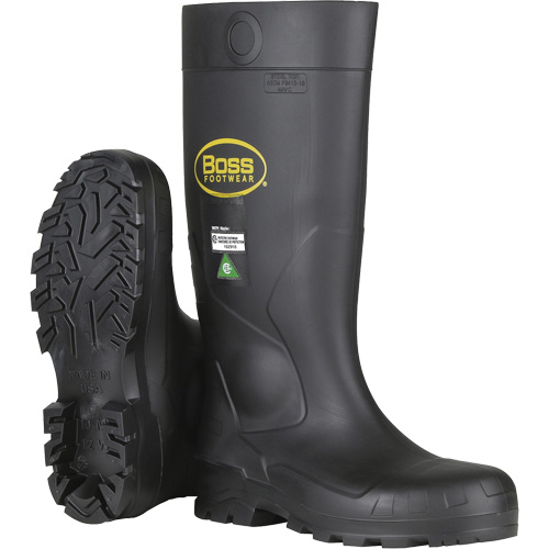 Botte de s&eacute;curit&eacute; compl&egrave;te Boss Dynamic, PVC, Embout Acier, Pointure 6, Semelle R&eacute;sistant aux perforations Equipex