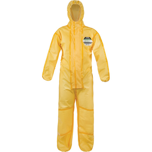 ChemMax&reg; 1 Coveralls, Polyethylene/Polypropylene, Small, Yellow Equipex