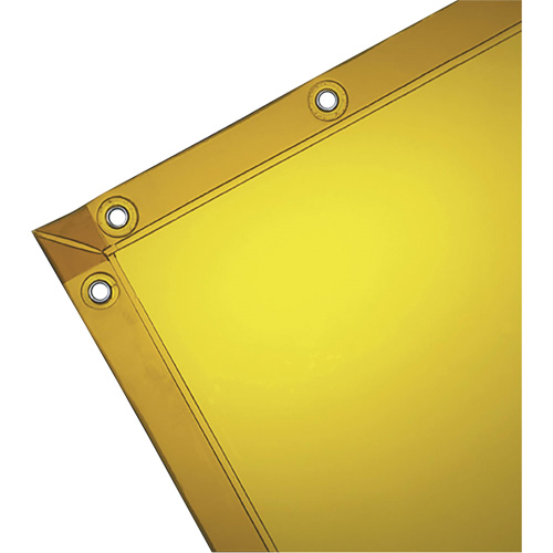 Rideau pour soudure, 72" x 72", Transparence &eacute;lev&eacute;, Jaune Equipex