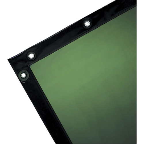 Welding Curtain, 72" x 72", Moderate Transparency, Green Equipex