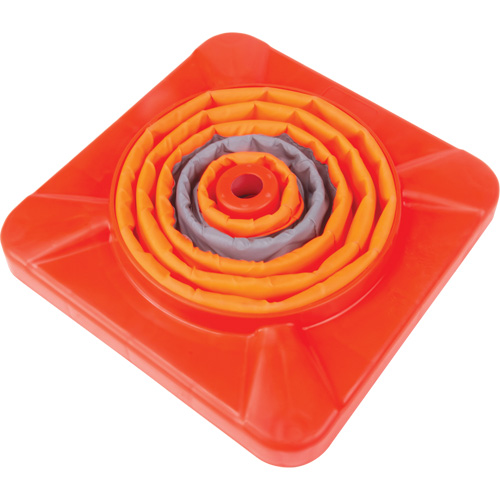 C&ocirc;ne de signalisation repliable, 18" h, Orange Equipex