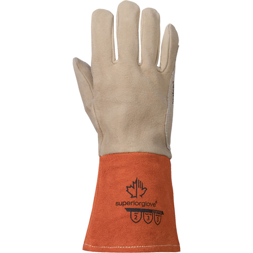 TIG Welding Gloves, Grain Deerskin, Size Medium Equipex