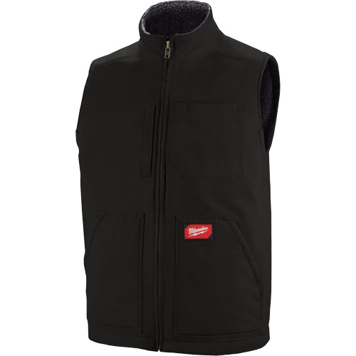 Veste doubl&eacute;e en sherpa ultra-r&eacute;sistante, Hommes, Petit, Noir Equipex