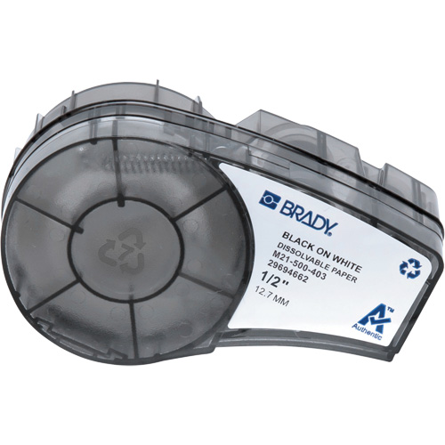 Water Soluble Labels with Ribbon, Black Equipex