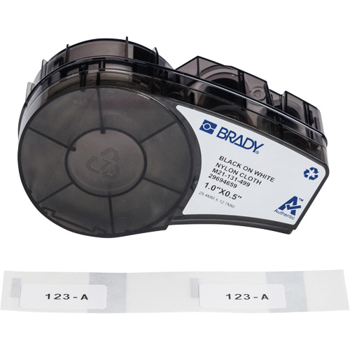 Aggressive Adhesive Multi-Purpose Labels with Ribbon, Black Equipex