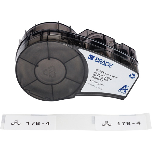 Aggressive Adhesive Multi-Purpose Labels with Ribbon, Black Equipex