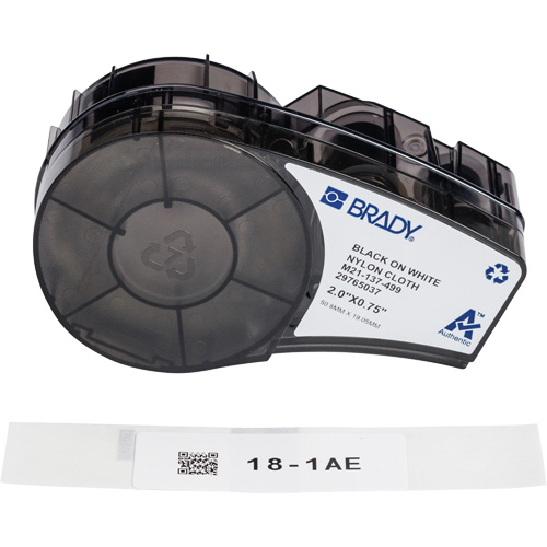 Aggressive Adhesive Multi-Purpose Labels with Ribbon, Black Equipex