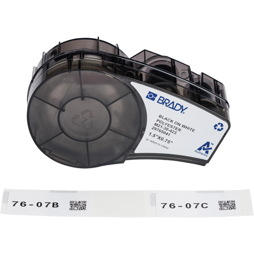 Harsh Environment Multi-Purpose Labels with Ribbon, Black Equipex