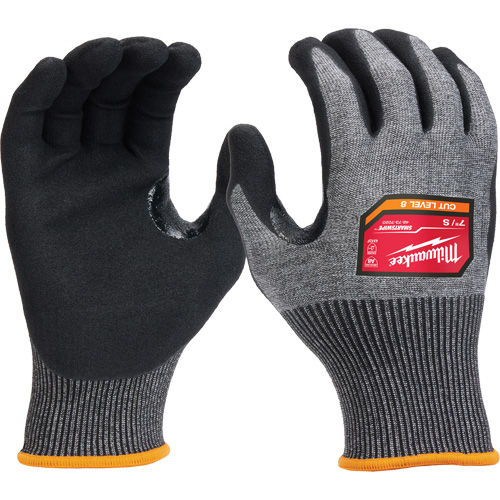 Gants enduits par trempage &agrave; dext&eacute;rit&eacute; &eacute;lev&eacute;e, Taille Petit, Calibre 18, Rev&ecirc;tement Nitrile, Enveloppe en Nylon/Poly&eacute;thyl&egrave;ne/Tungst&egrave;ne, ASTM ANSI niveau A8/EN 388 niveau F Equipex