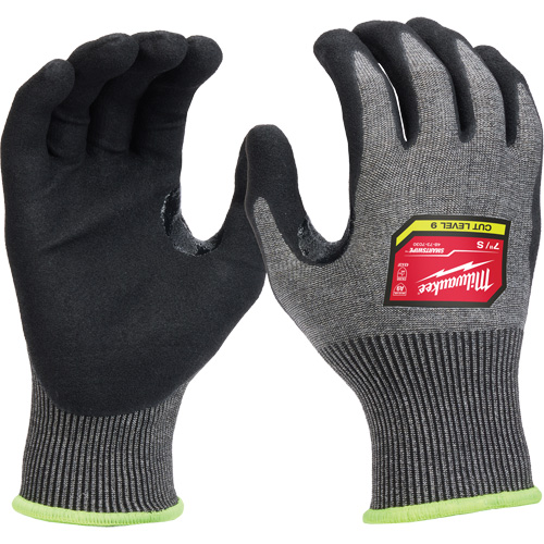 Gants enduits par trempage &agrave; dext&eacute;rit&eacute; &eacute;lev&eacute;e, Taille Petit, Calibre 18, Rev&ecirc;tement Nitrile, Enveloppe en Nylon/Poly&eacute;thyl&egrave;ne/Tungst&egrave;ne, ASTM ANSI niveau A9/EN 388 niveau F Equipex